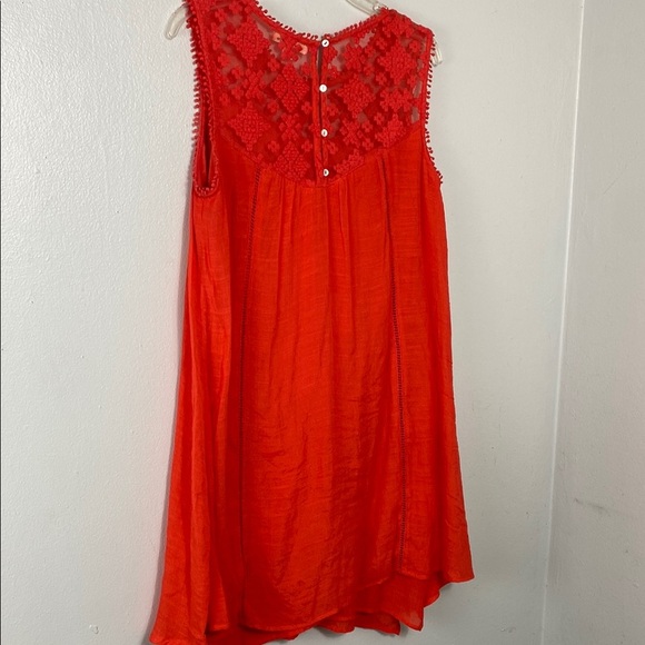 JohnPaulRichard Red Lace Sleeveless Dress - Picture 7 of 10